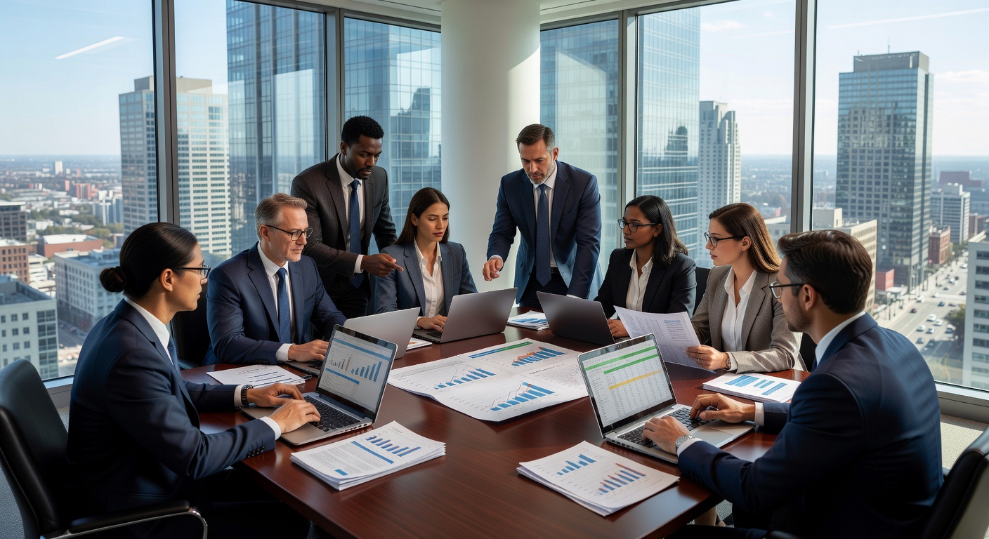 NordFinTech Team bei der Strategiearbeit