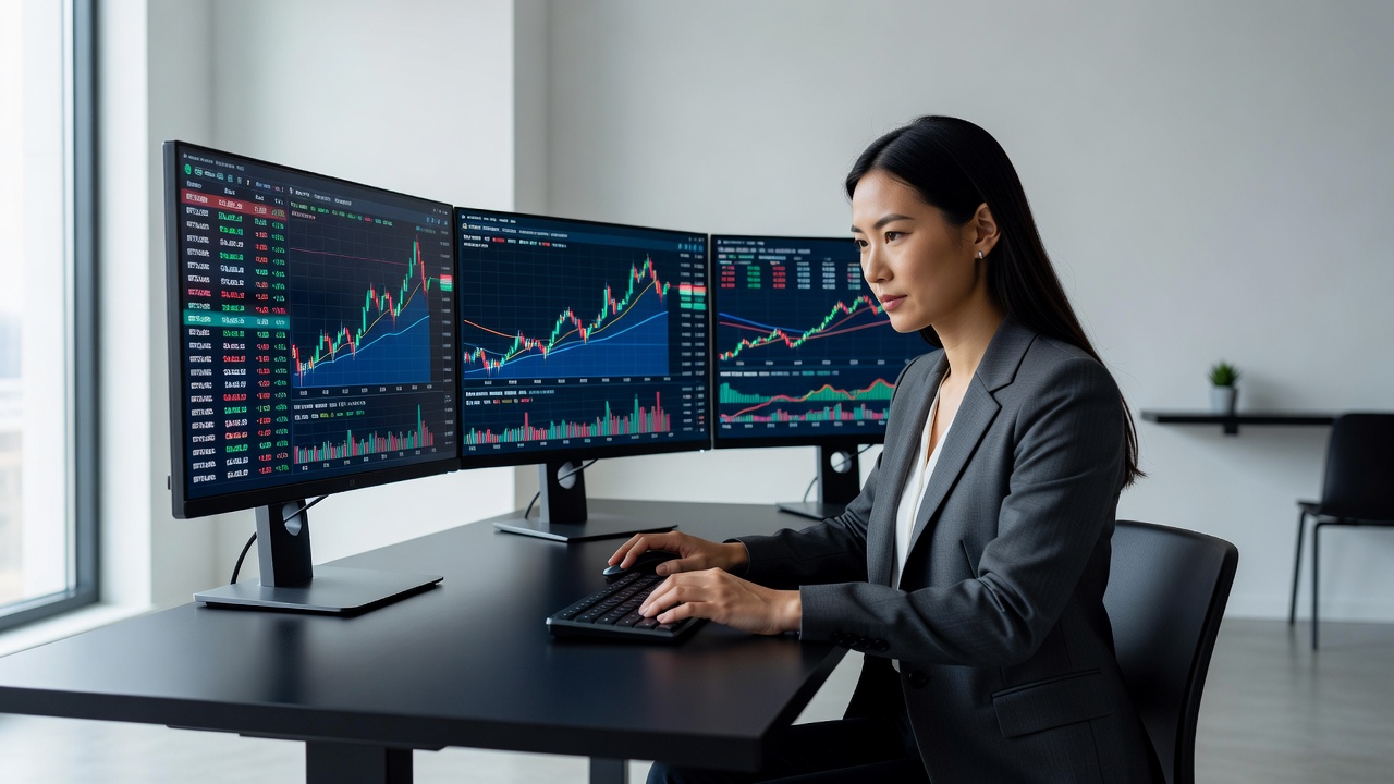 Modernes Krypto-Trading-Interface