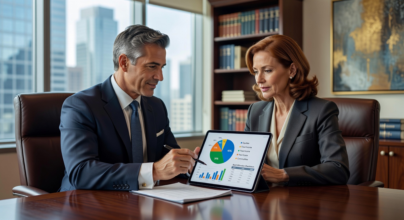Diversifiziertes Investmentportfolio mit verschiedenen Anlageklassen